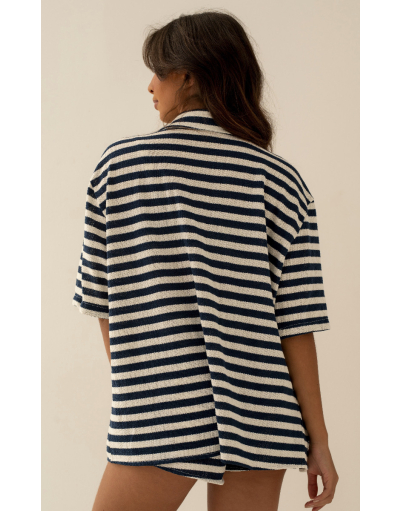 WAVE NAVY BLUE CAMISA